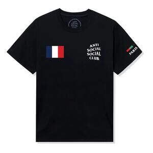 Anti Social Social Club 2024 France Olympics Tee Black Sz XLarge NWT